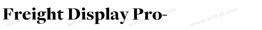 Freight Display Pro字体转换